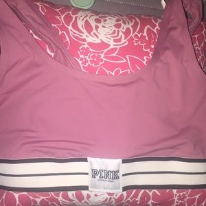 Pink sport bra